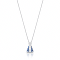 Women’s Our Lady Crystal-Set Sterling Silver Necklace